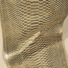 Metal snake leather